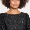 HinnaSZ Paillette Bluse