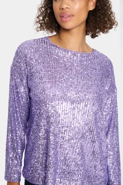 ReyanaSZ Paillette Bluse