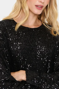 ReyanaSZ Paillette Bluse