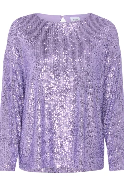 ReyanaSZ Paillette Bluse