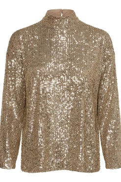 ReyanaSZ Paillette Bluse