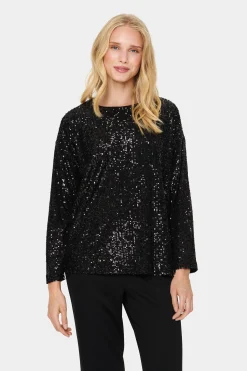 ReyanaSZ Paillette Bluse