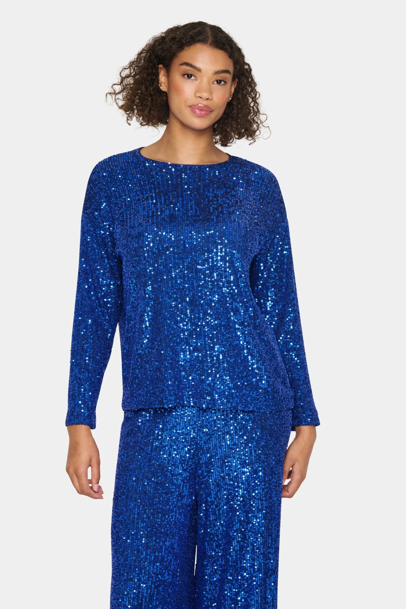 ReyanaSZ Paillette Bluse