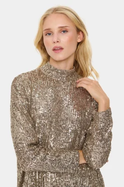 ReyanaSZ Paillette Bluse