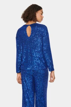 ReyanaSZ Paillette Bluse